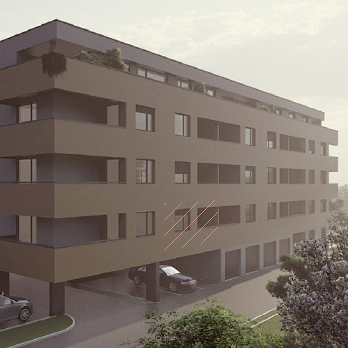 Dvosobni stan, 1.kat - Prikaz stana u objektu