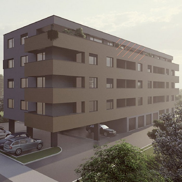 Četverosobni stan, 4.kat - Prikaz stana u objektu