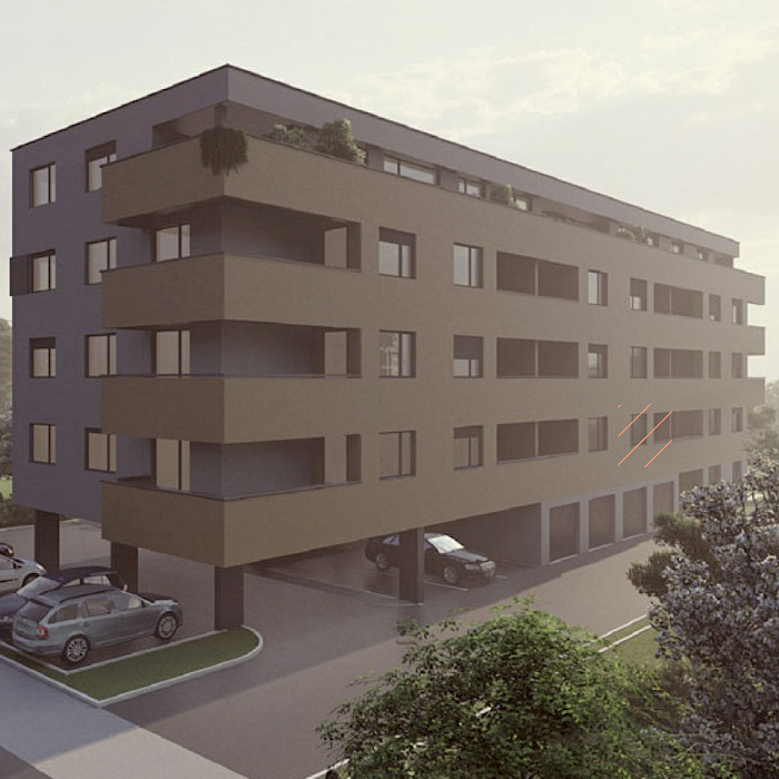 Četverosobni stan, 1.kat - Prikaz stana u objektu